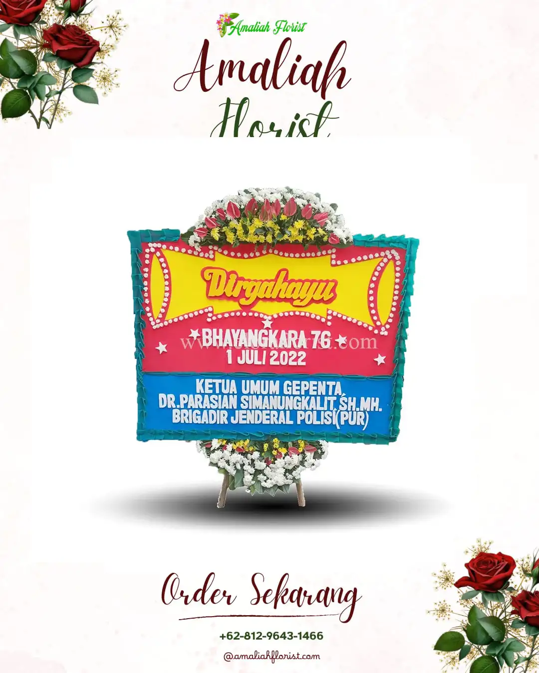 Papan Bunga HUT Ulang Tahun Bandasari